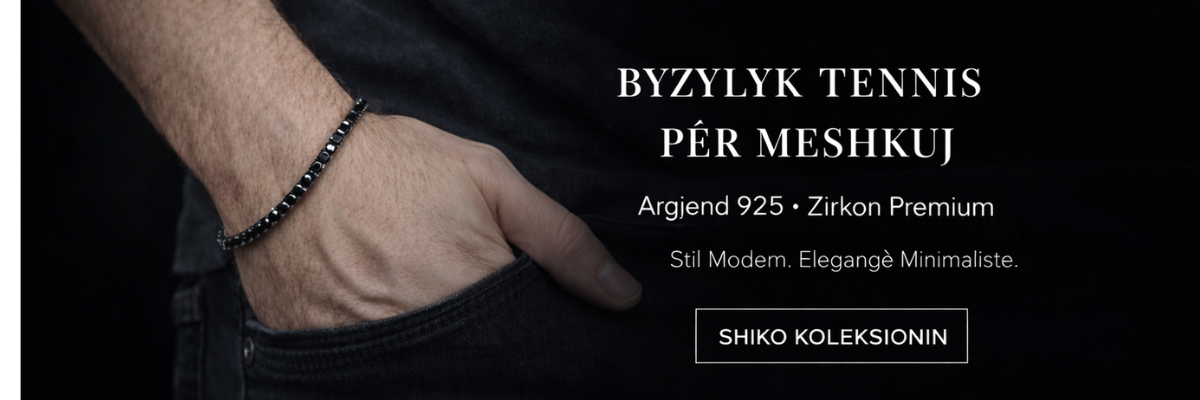 Byzylyk Tennis për Meshkuj në Argjend 925