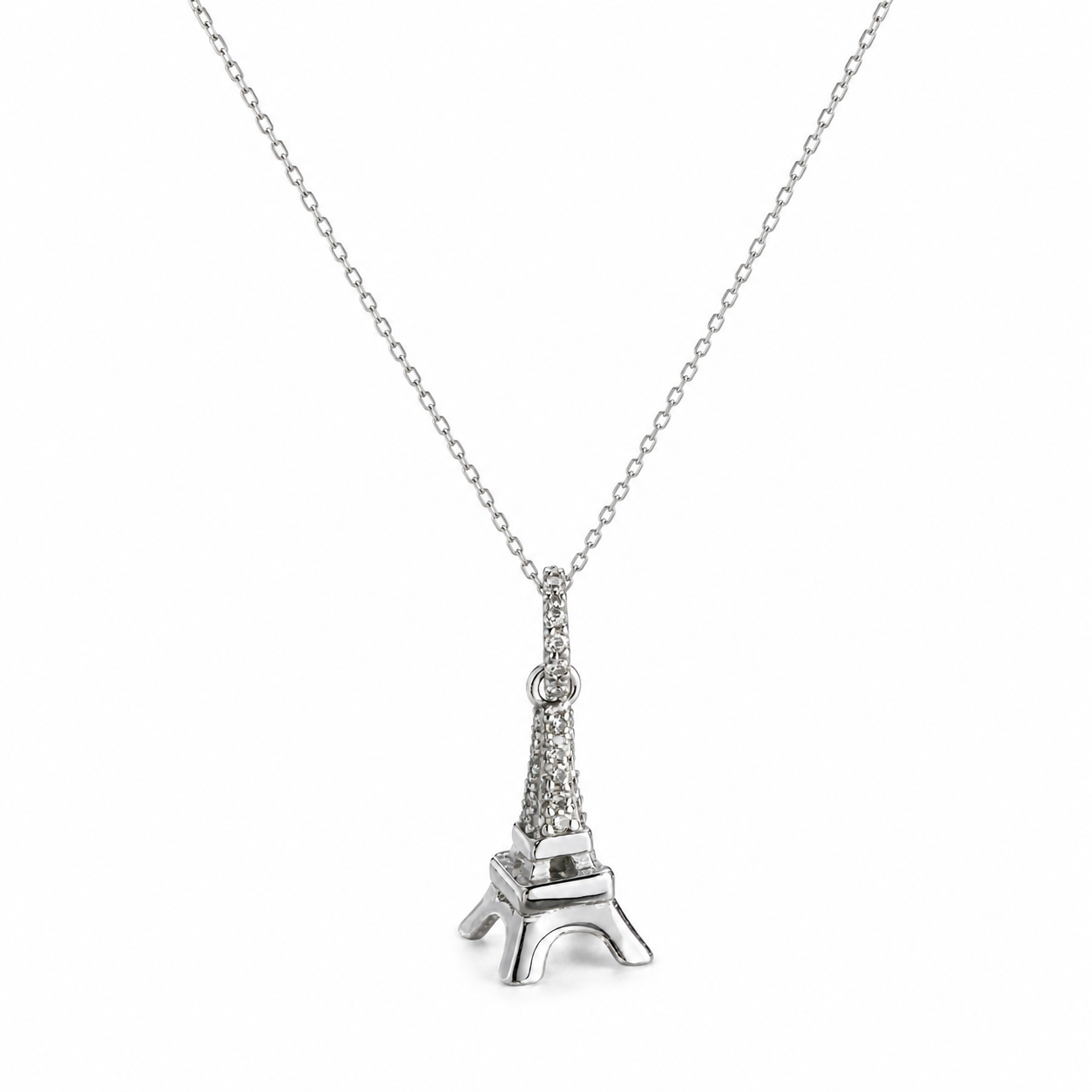 Varëse Kulla Eiffel me Zirkone | Argjend