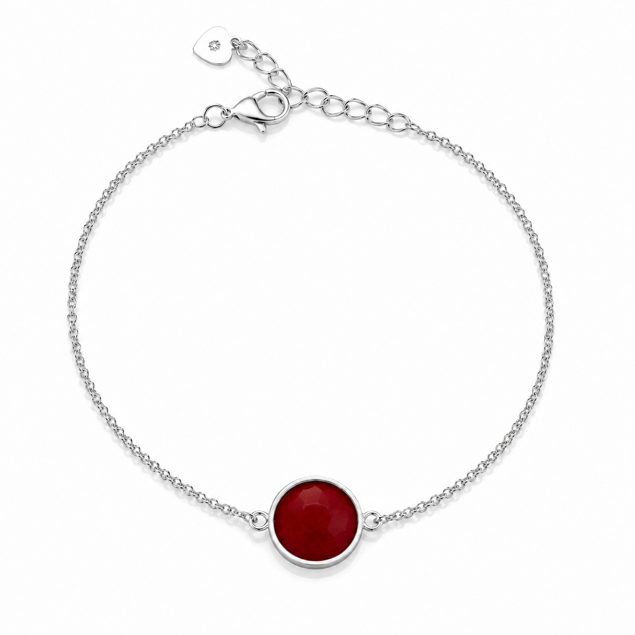 Byzylyk Red Agata Natyral — Argjend 925