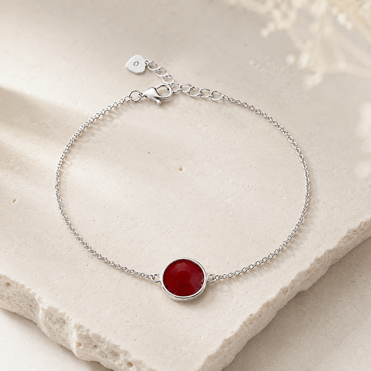 Byzylyk Red Agata Natyral — Argjend 925