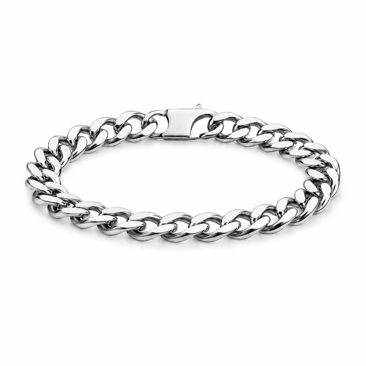 Curb Silver Bracelet
