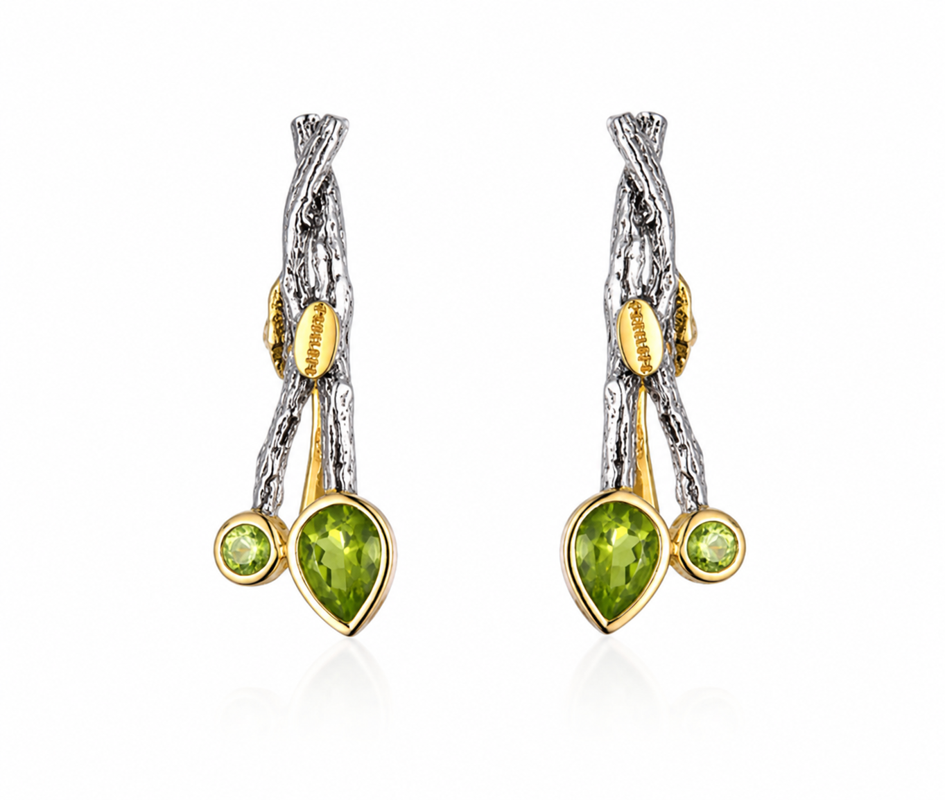 Peridot Forest Earrings