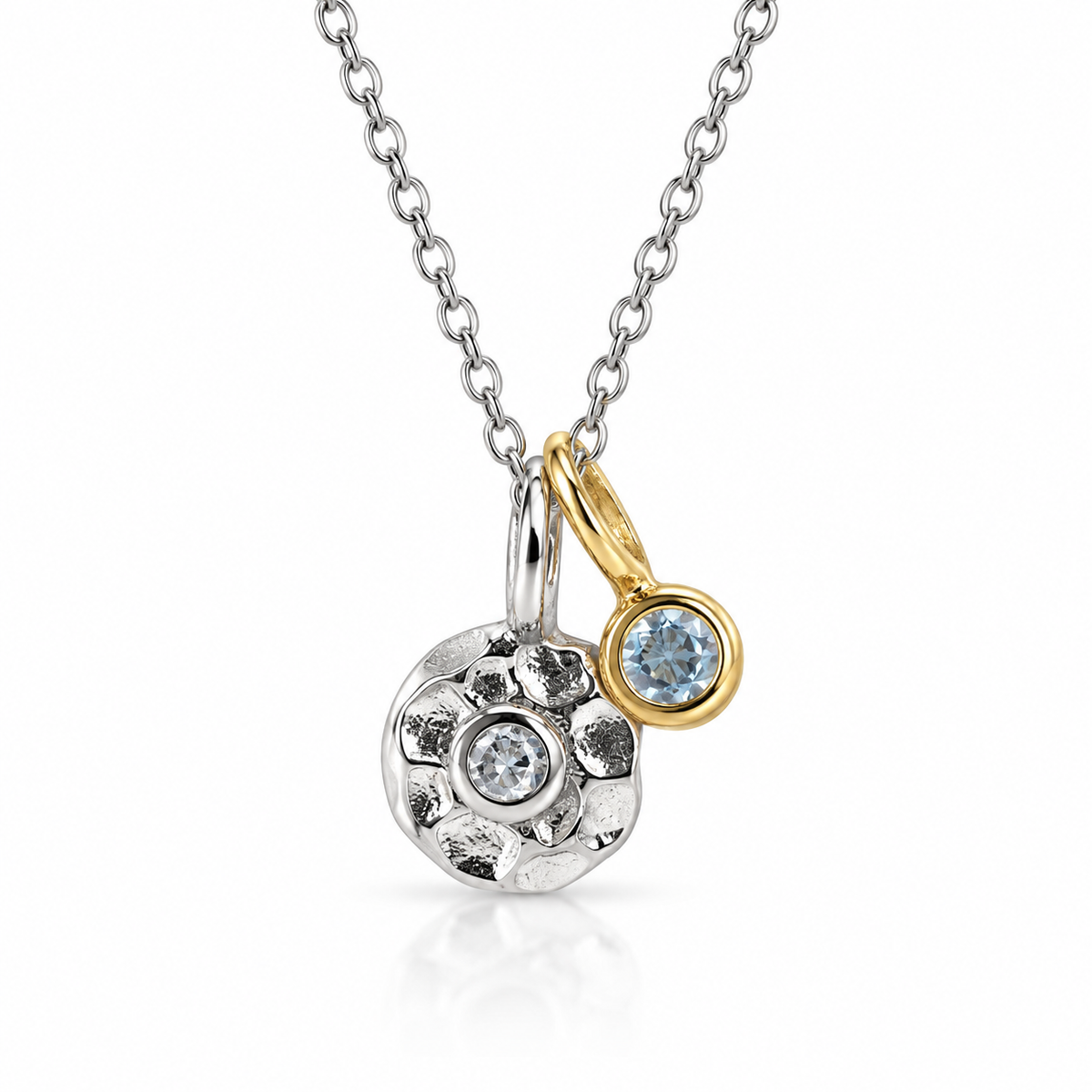 Varëse Diamant dhe Topaz Blu | Argjend 925