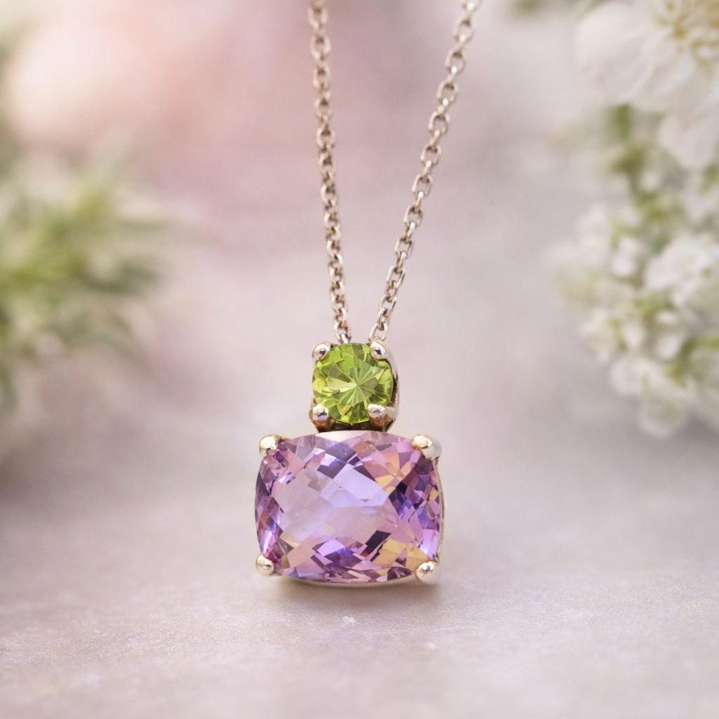 Varese Ametist dhe Peridot | Argjend 925 | N5226 – pamje kryesore
