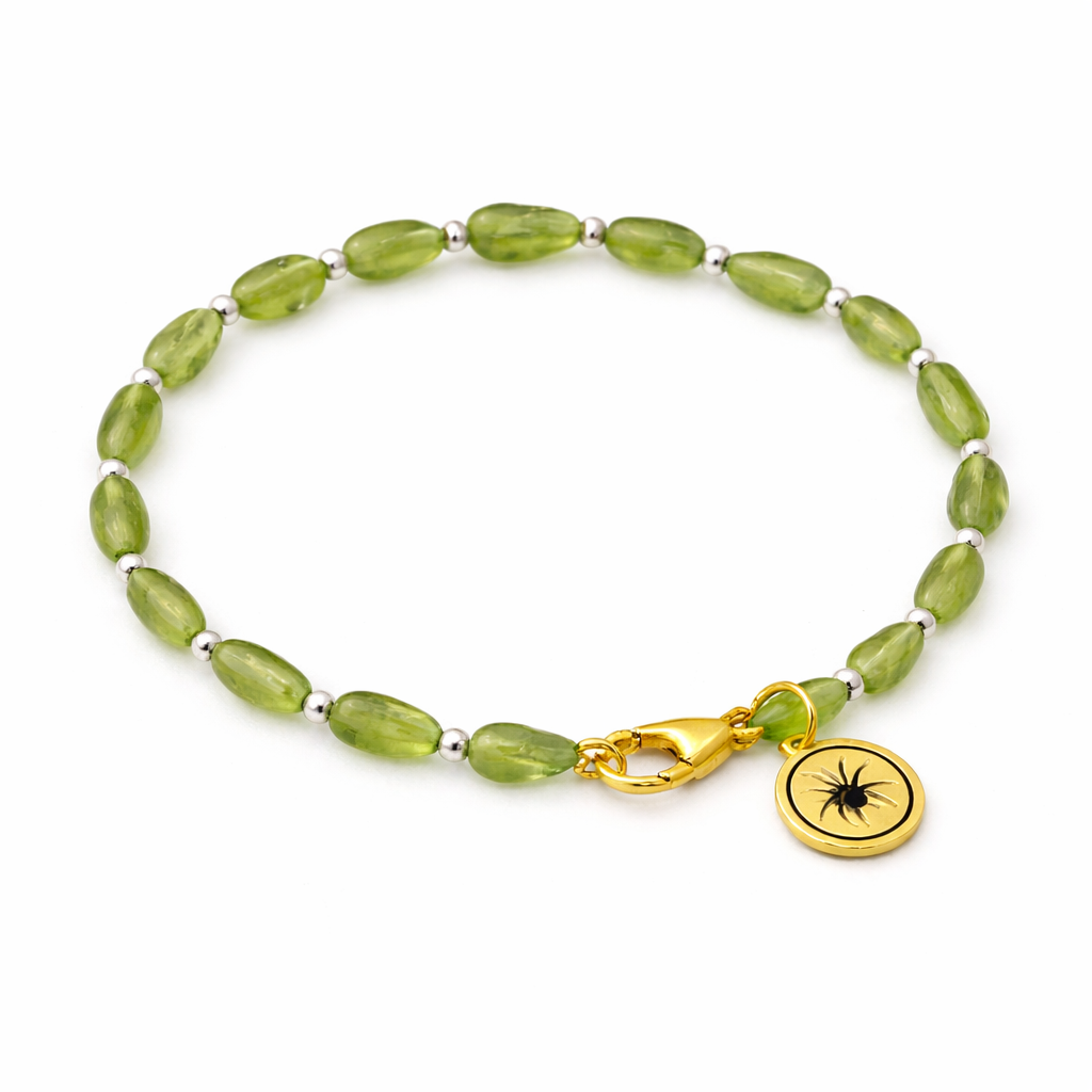 Byzylyk Peridot Natyral Çelik i Larë në Ar B2490 - Penelope Jewellery