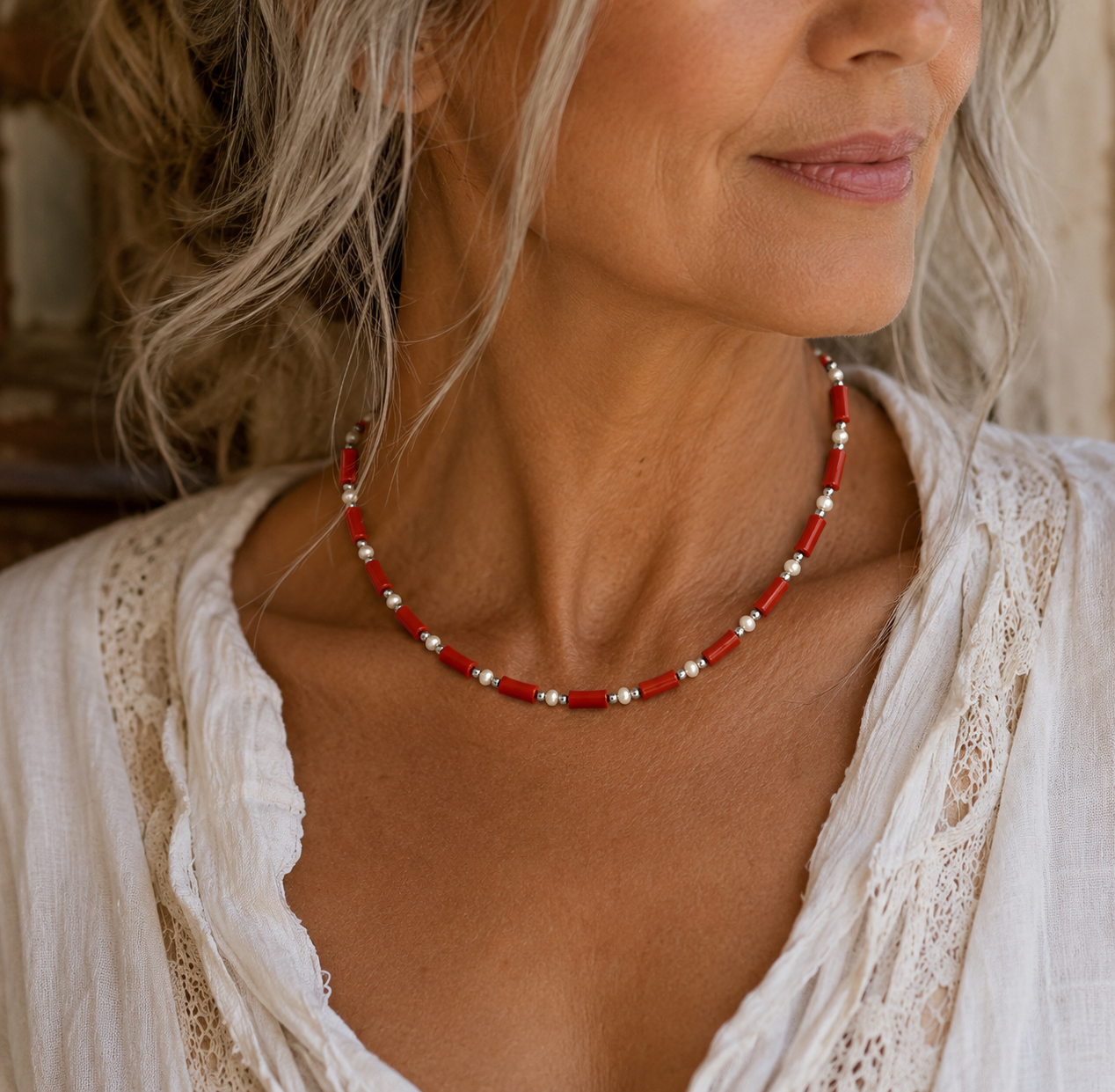 Varse Red Coral & Pearls - pamje 1