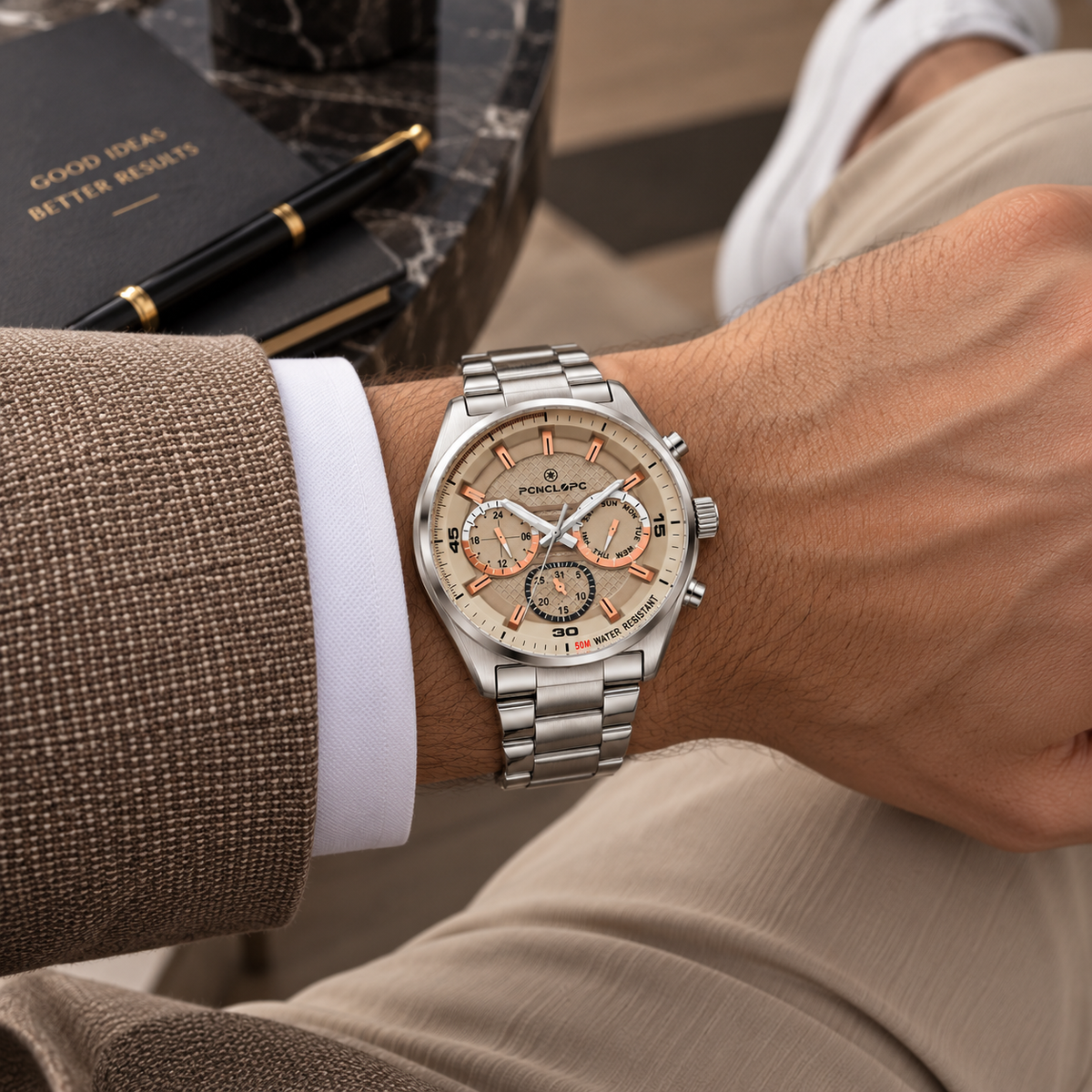 Ore dore JETMASTER Penelope, modeli PE294SG, ne kycin e dores, afrim i kases dhe rripit