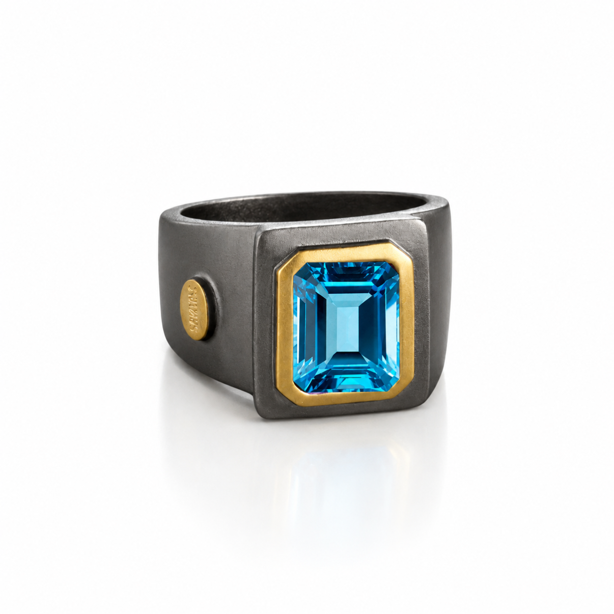 Unaze Swiss Blue Topaz ne argjend 925, pamje kryesore