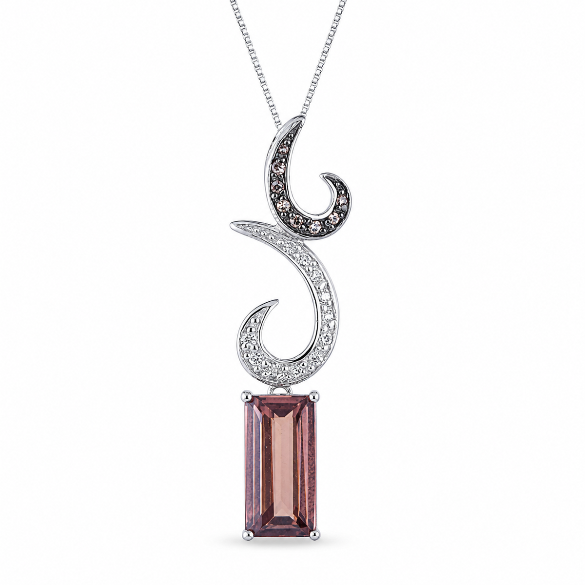 Varëse M3167 në argjend 925 me ornamente dhe zirkon drejtkëndor