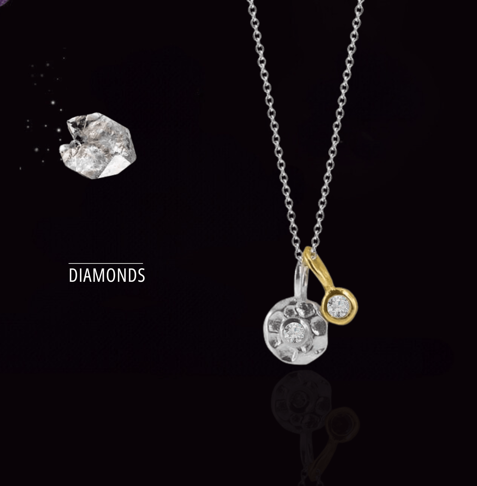 Varese me Dy Diamante | Argjend 925 – pamje kryesore