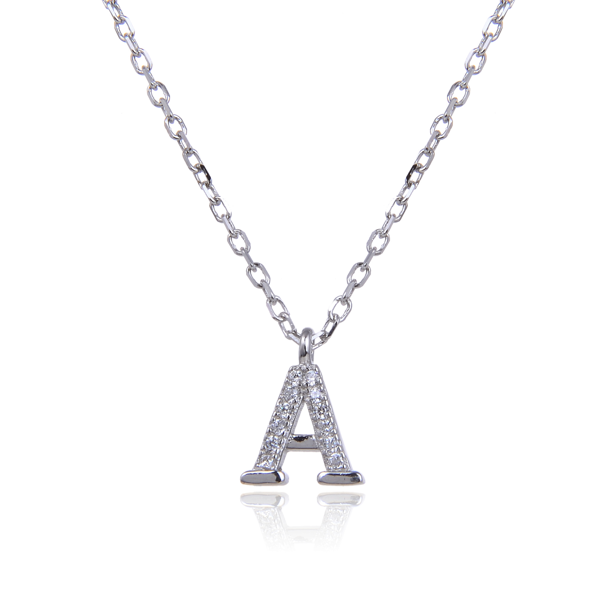Varëse me shkronjën A në Argjend 925 me Zirkon Kubik nga Penelope Jewellery.
