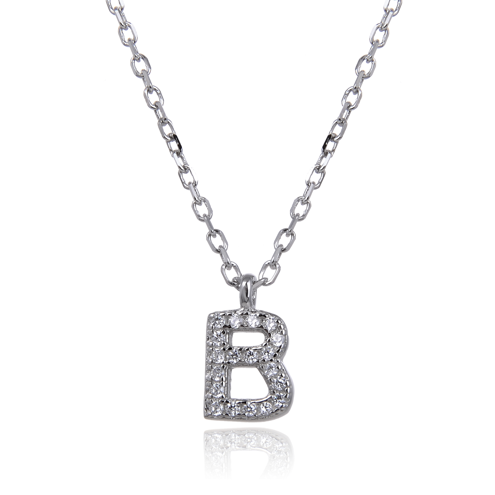 Varëse me shkronjën B në Argjend 925 me Zirkon Kubik nga Penelope Jewellery.