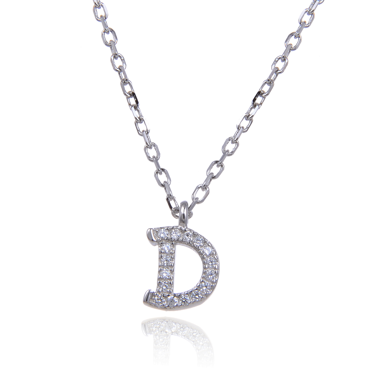 Varëse me shkronjën D në Argjend 925 me Zirkon Kubik nga Penelope Jewellery.