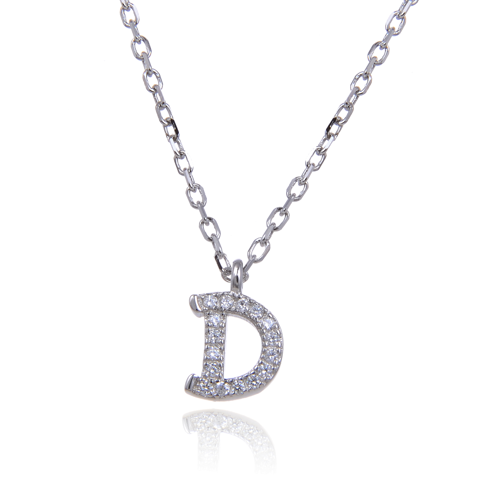 Varëse me shkronjën D në Argjend 925 me Zirkon Kubik nga Penelope Jewellery.