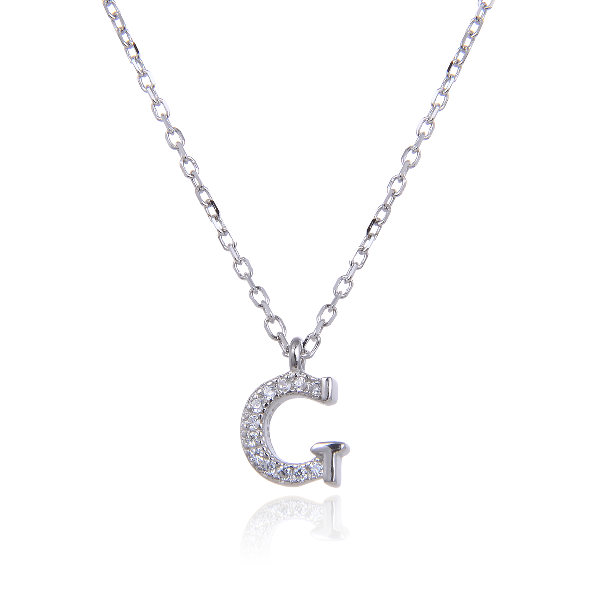 Varëse me shkronjën G në Argjend 925 me Zirkon Kubik nga Penelope Jewellery.