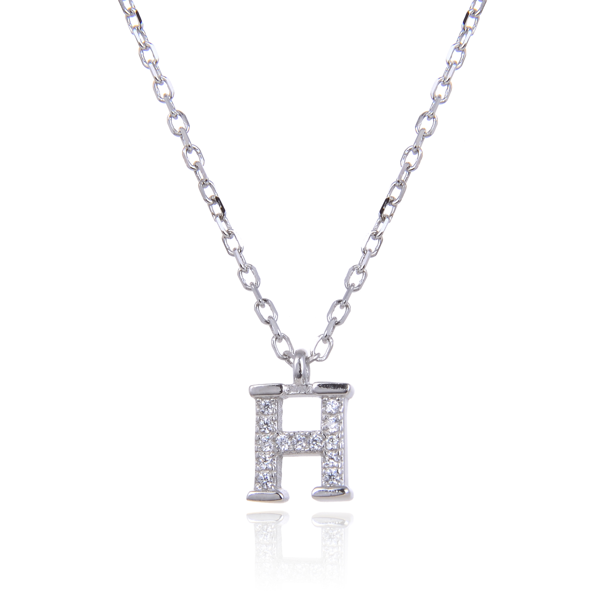 Varëse me shkronjën H në Argjend 925 me Zirkon Kubik nga Penelope Jewellery.