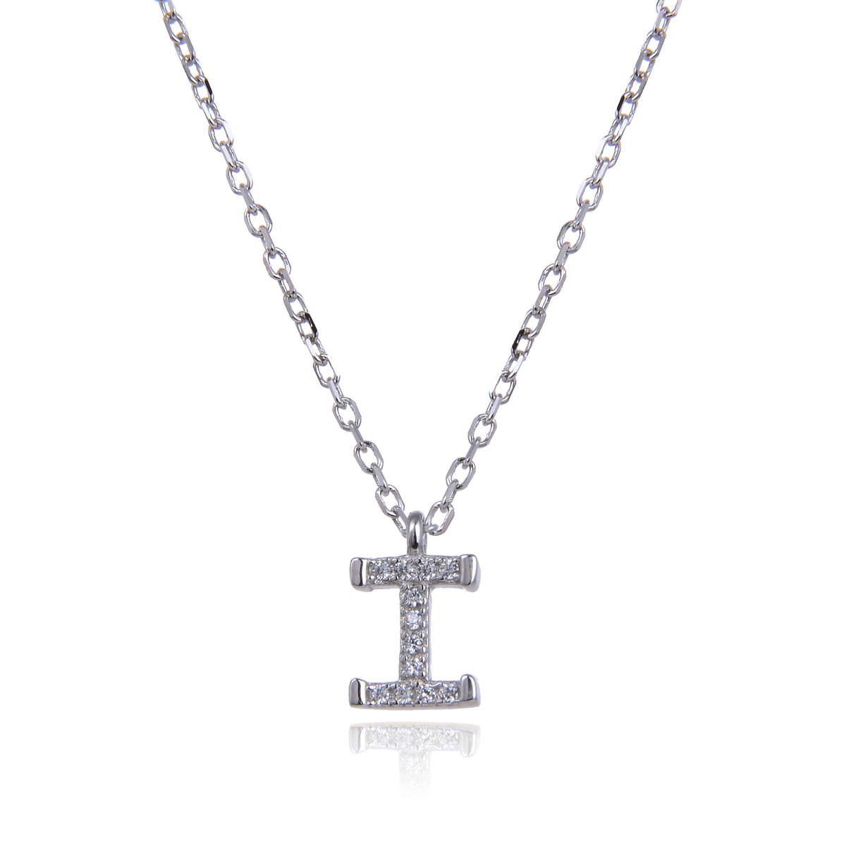 Varëse me shkronjën I në Argjend 925 me Zirkon Kubik nga Penelope Jewellery.