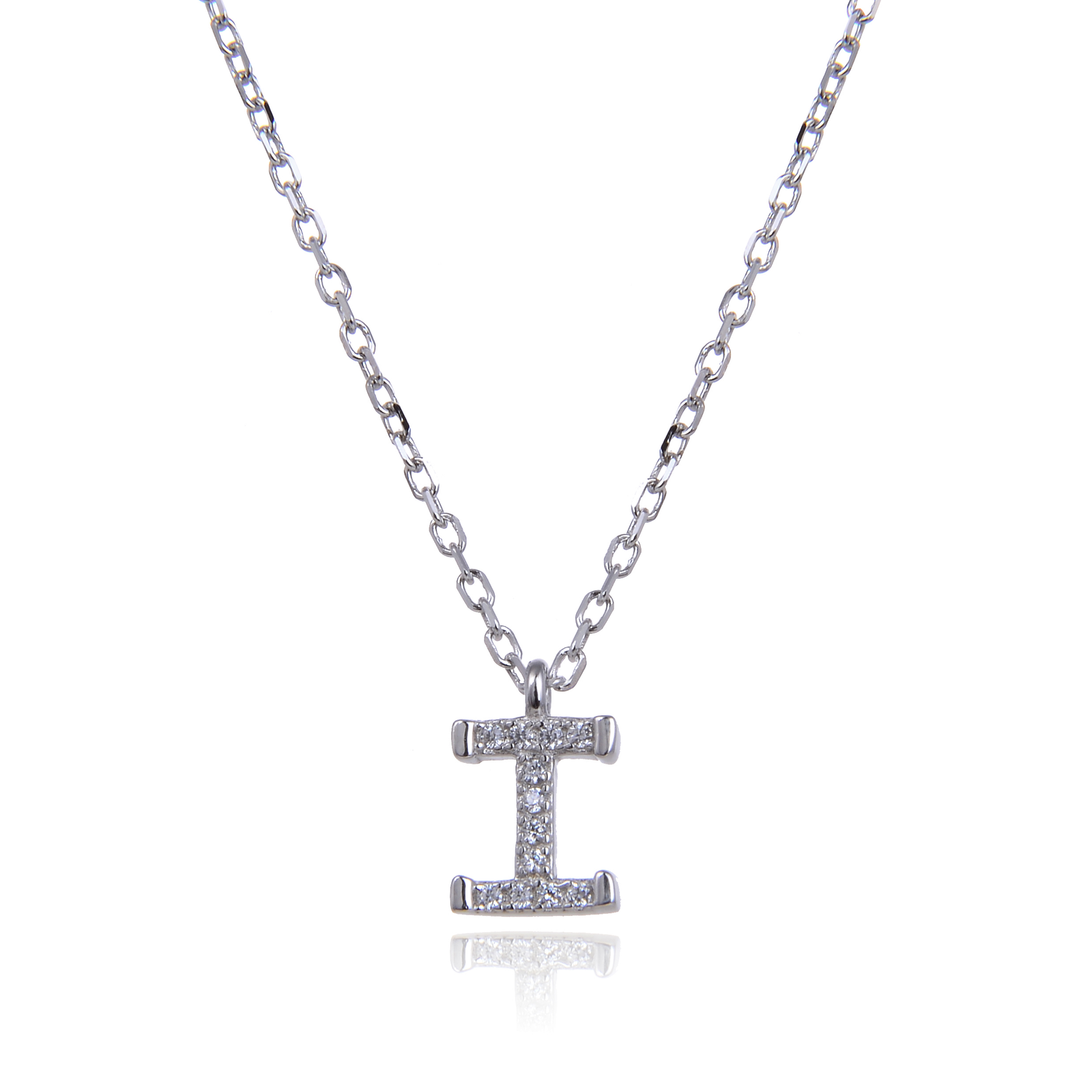 Varëse me shkronjën I në Argjend 925 me Zirkon Kubik nga Penelope Jewellery.