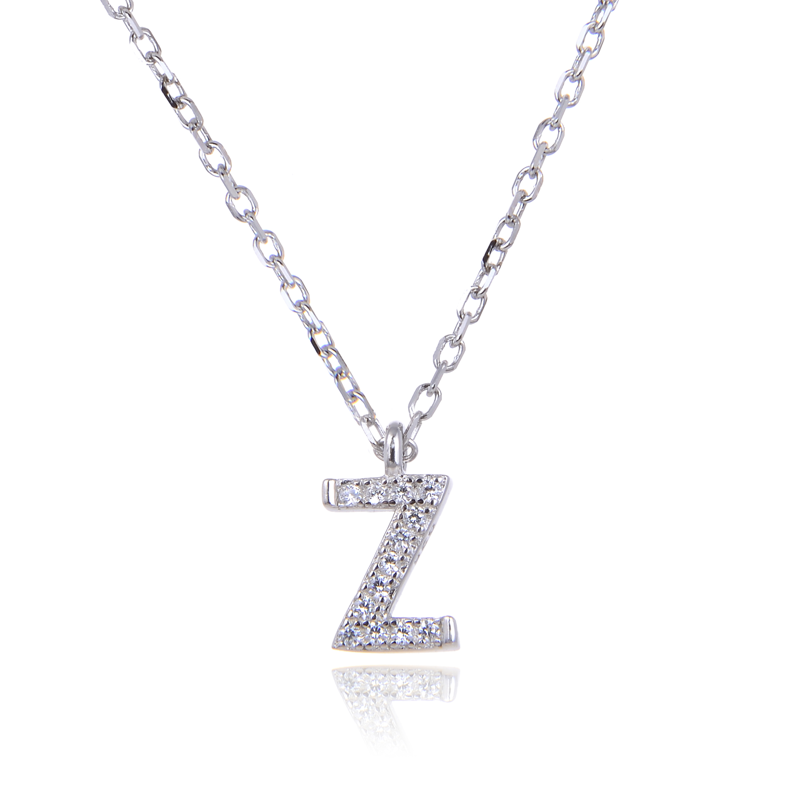 Varëse me shkronjën Z në Argjend 925 me Zirkon Kubik nga Penelope Jewellery.