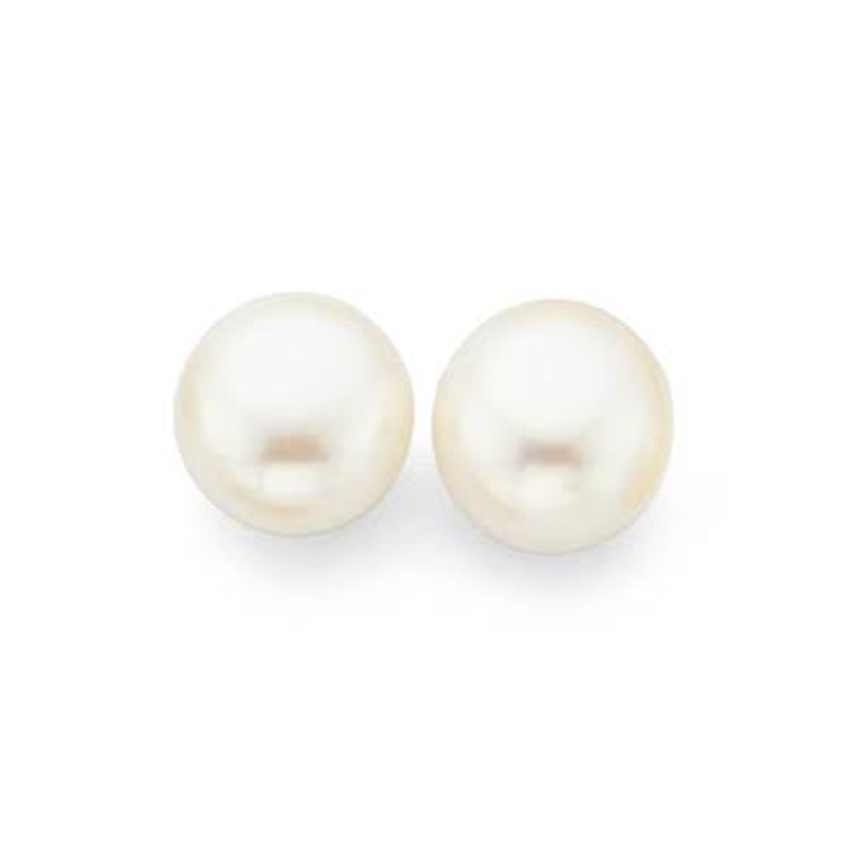 Vathë stud në argjend 925 me perla të bardha të kultivuara 10 mm