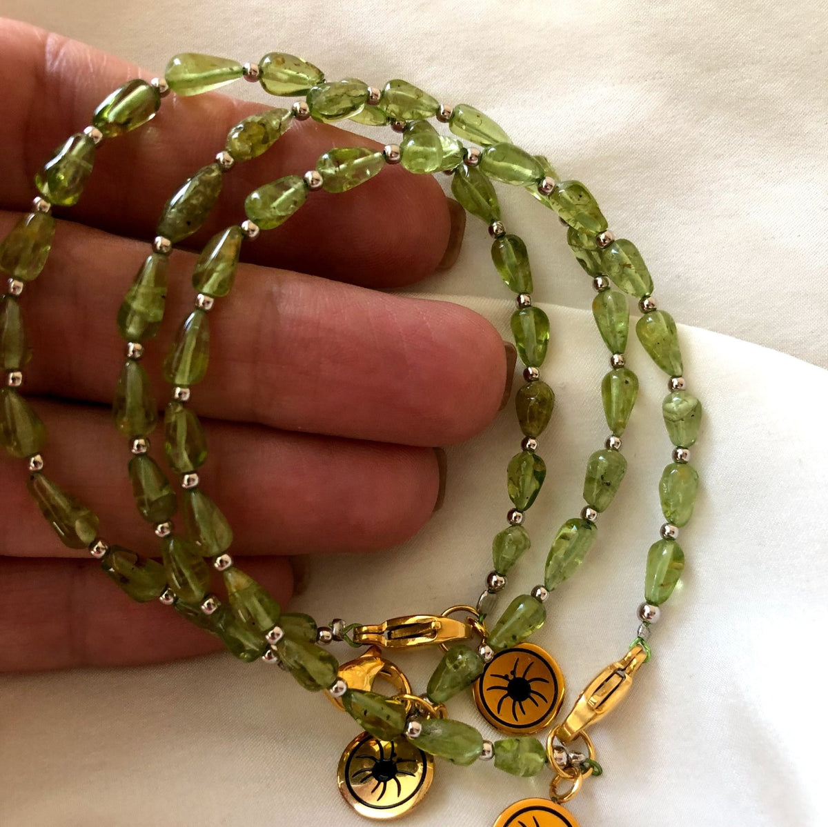 Byzylyk Peridot Natyral me Gur Jeshil - Penelope Jewellery