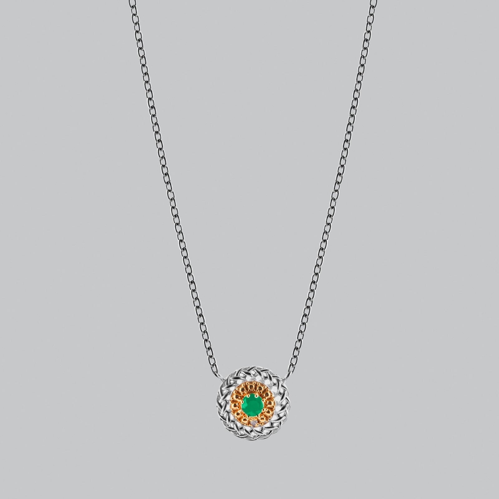 Varse Diamant dhe Smerald në argjend 925 me diamant dhe smerald